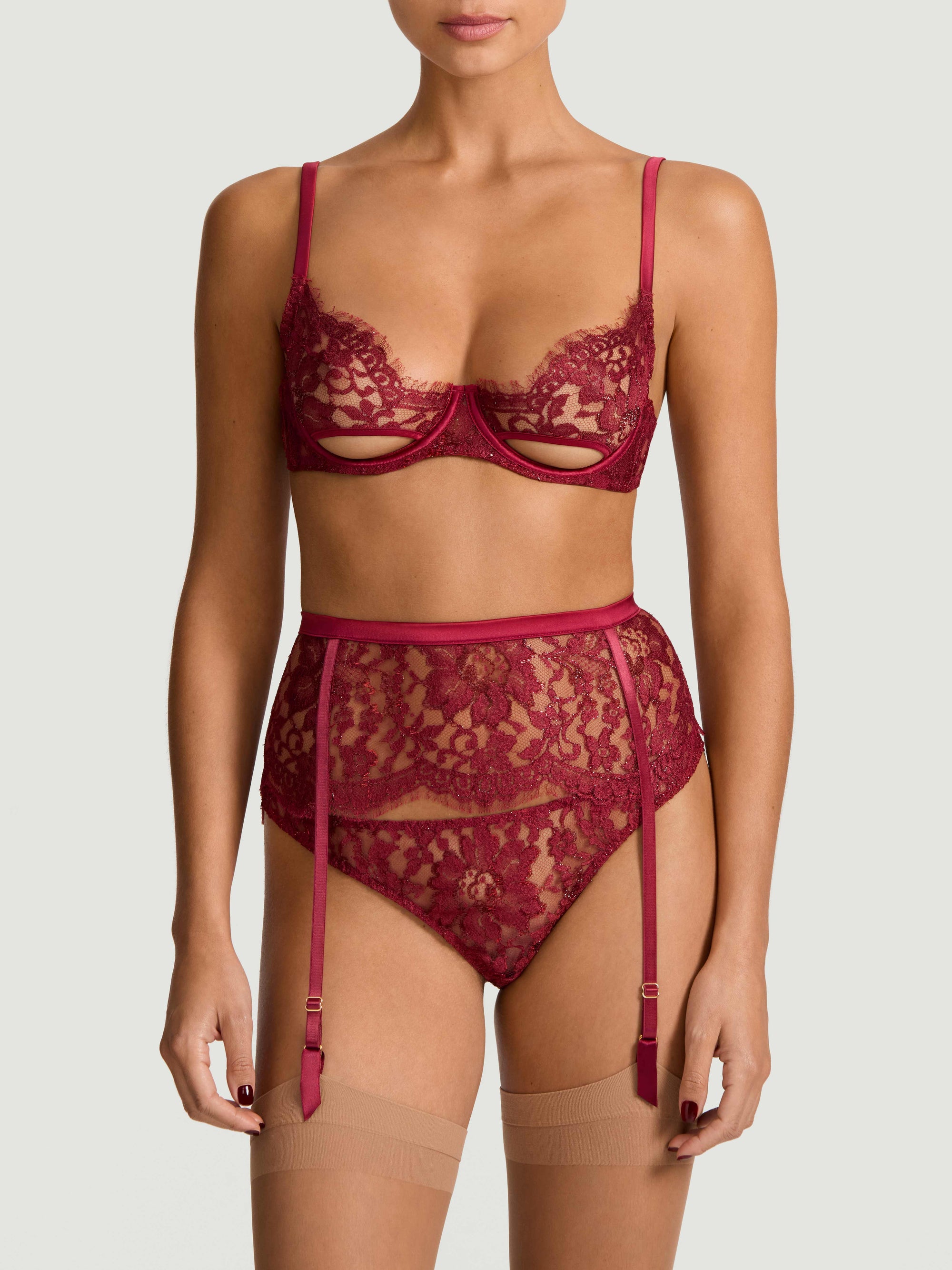 Coco de Mer Naraya Suspender Belt - 4