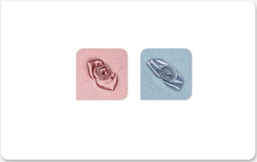 Roses bathrobe - Light Blue - 3