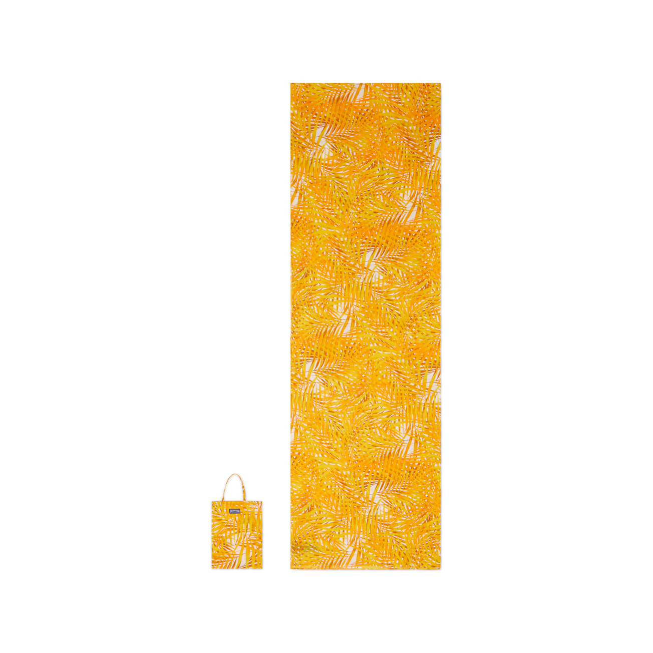 Women Organic Cotton Pareo Palm Leaves - Orange - 1