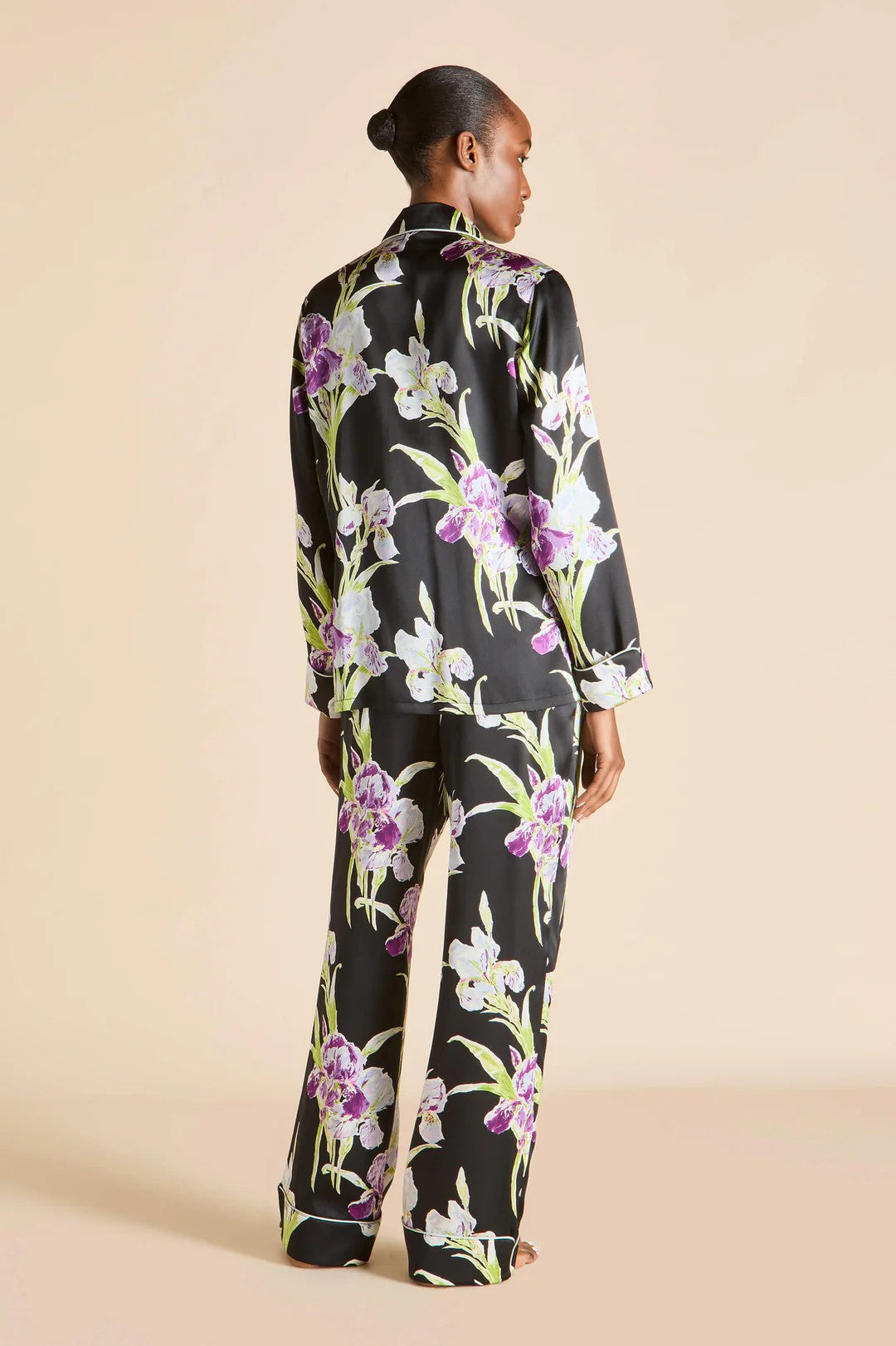 Lila Athena Black Floral Pajamas - 4