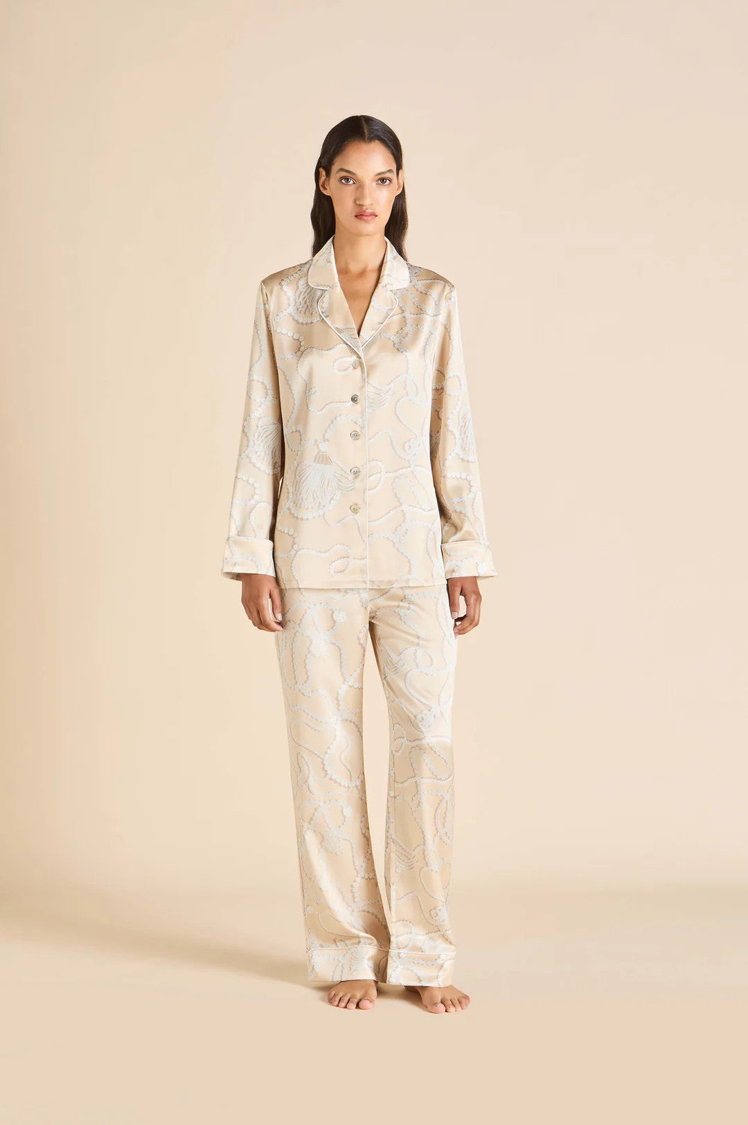 Lila Pearl Pink Jewel Pajamas - 1