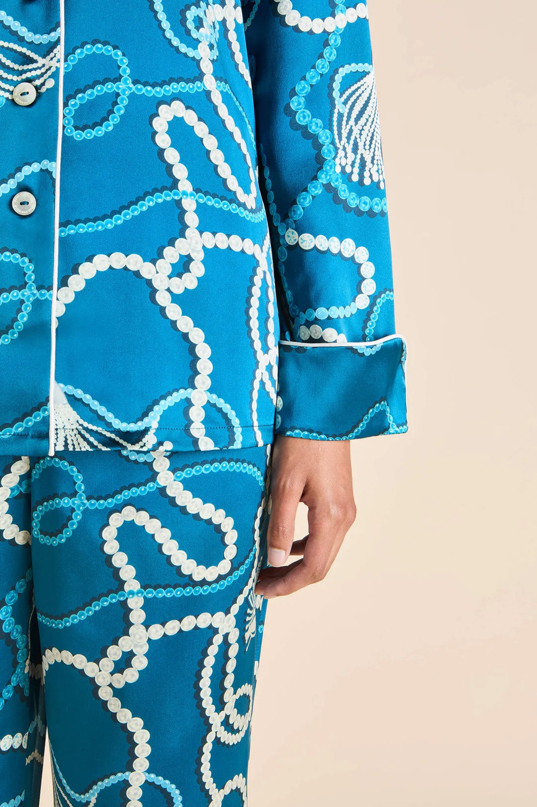 Lila Periwinkle Blue Jewel Pajamas - 3