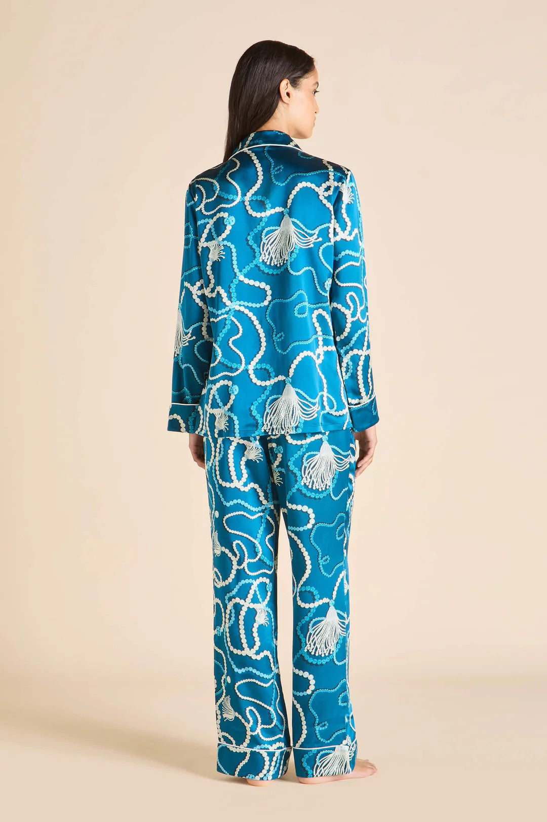 Lila Periwinkle Blue Jewel Pajamas - 4