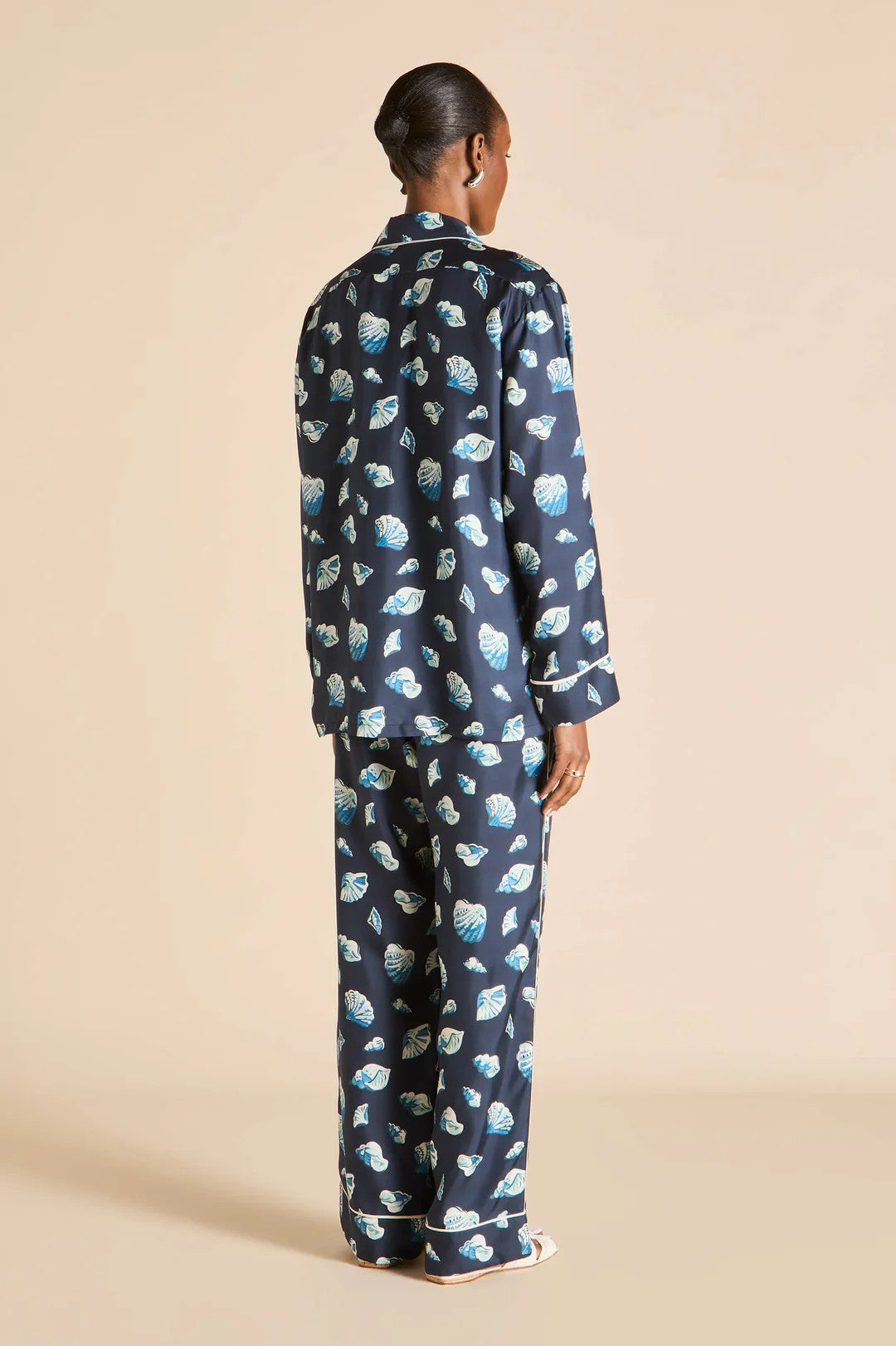 Yves Nautilus Navy Seashell Pajamas - 4