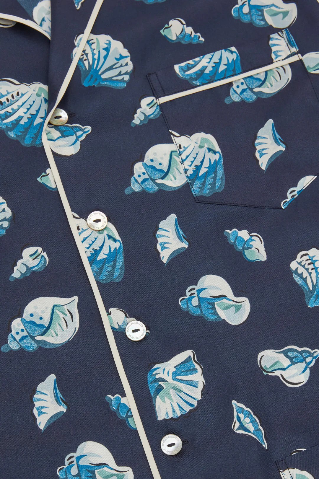 Yves Nautilus Navy Seashell Pajamas - 6