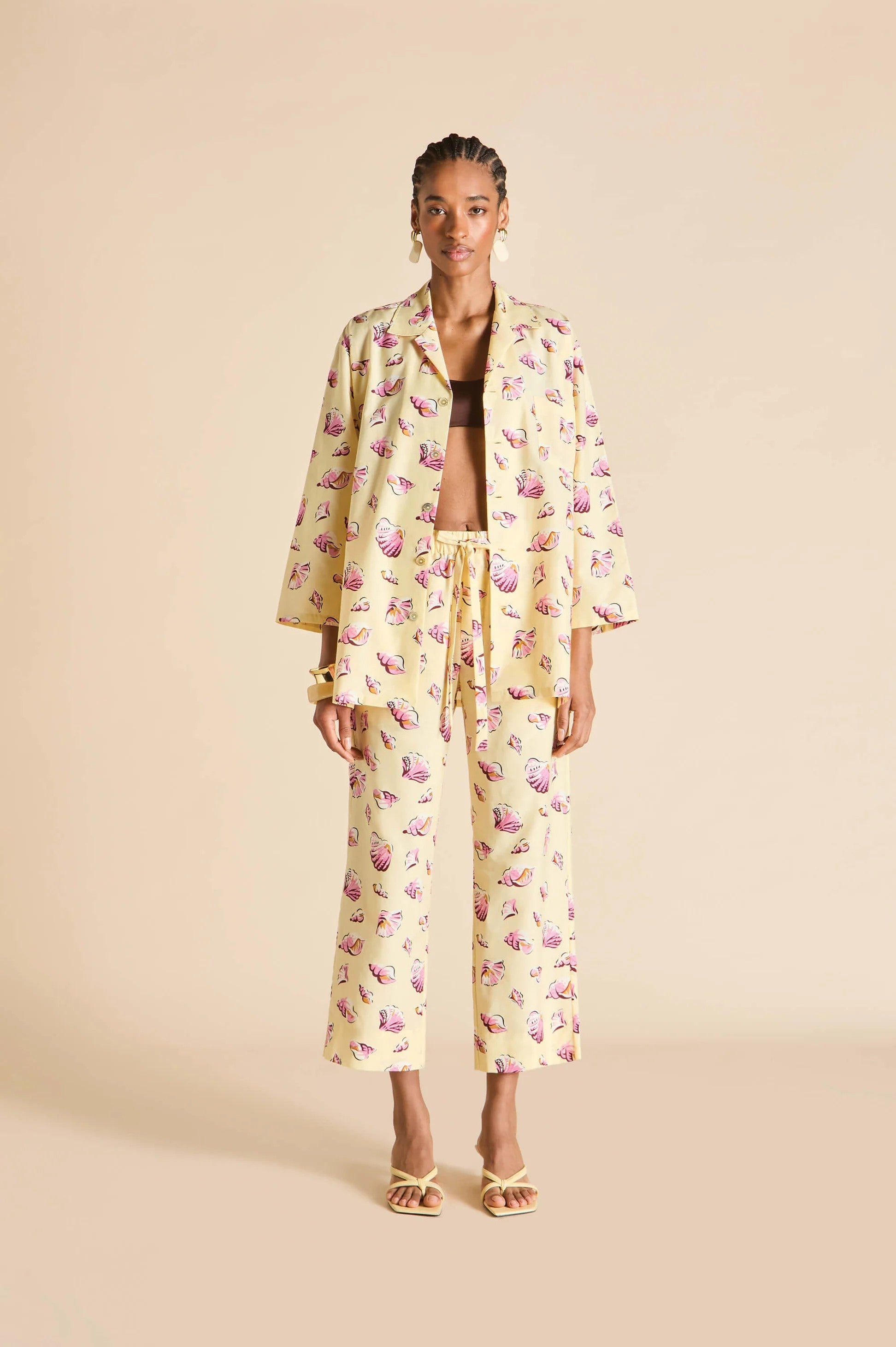 Casablanca Helios Yellow Seashell Pajamas - 1