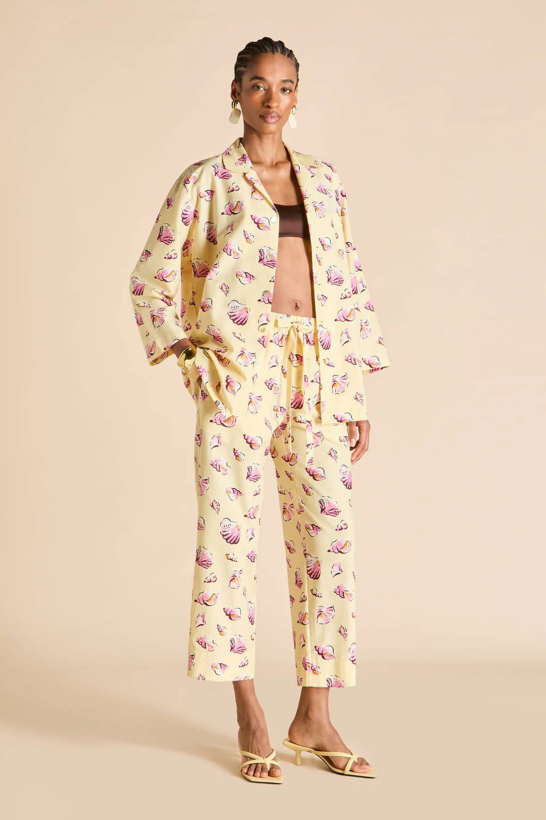 Casablanca Helios Yellow Seashell Pajamas - 2