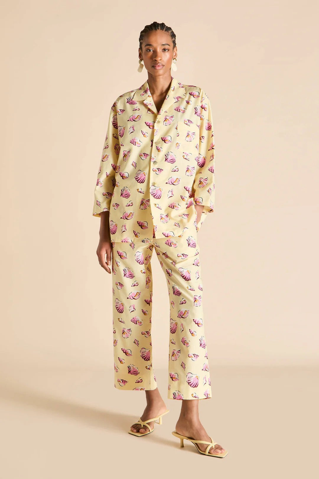 Casablanca Helios Yellow Seashell Pajamas - 4