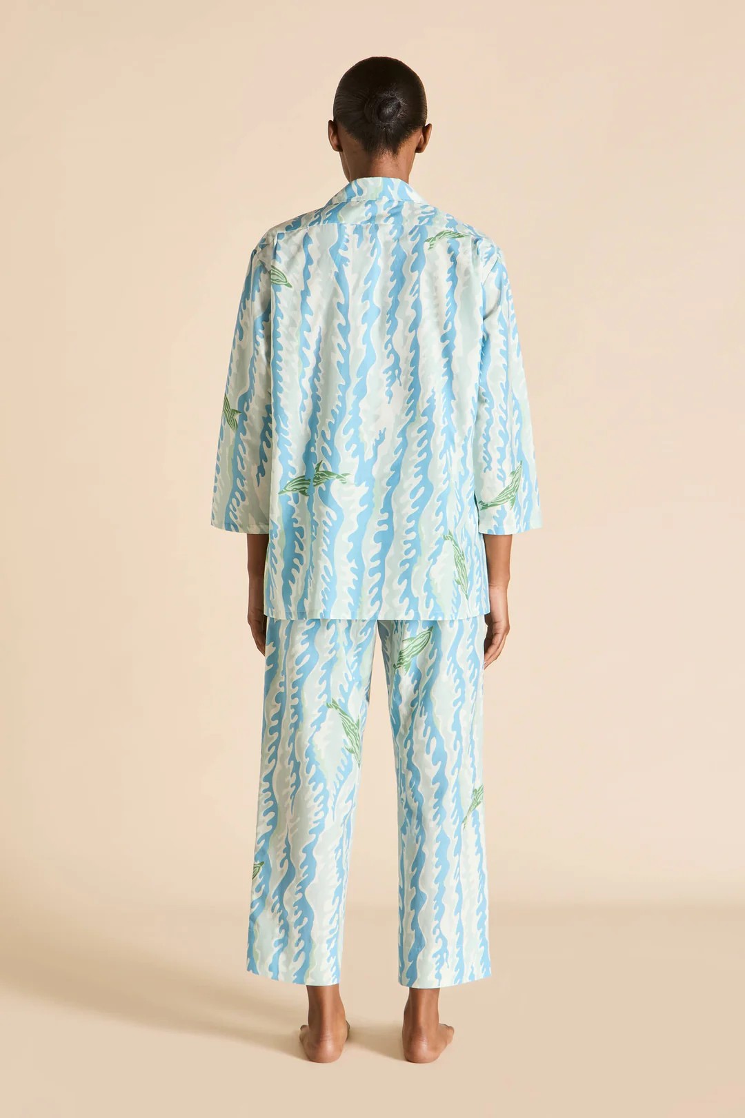 Casablanca Sirena Blue Wave Pajamas - 4
