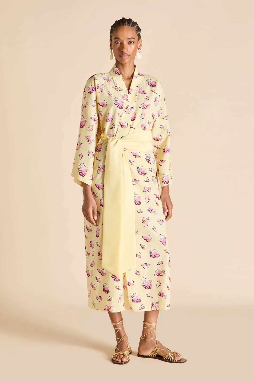 Amaya Helios Yellow Seashell Robe - 2