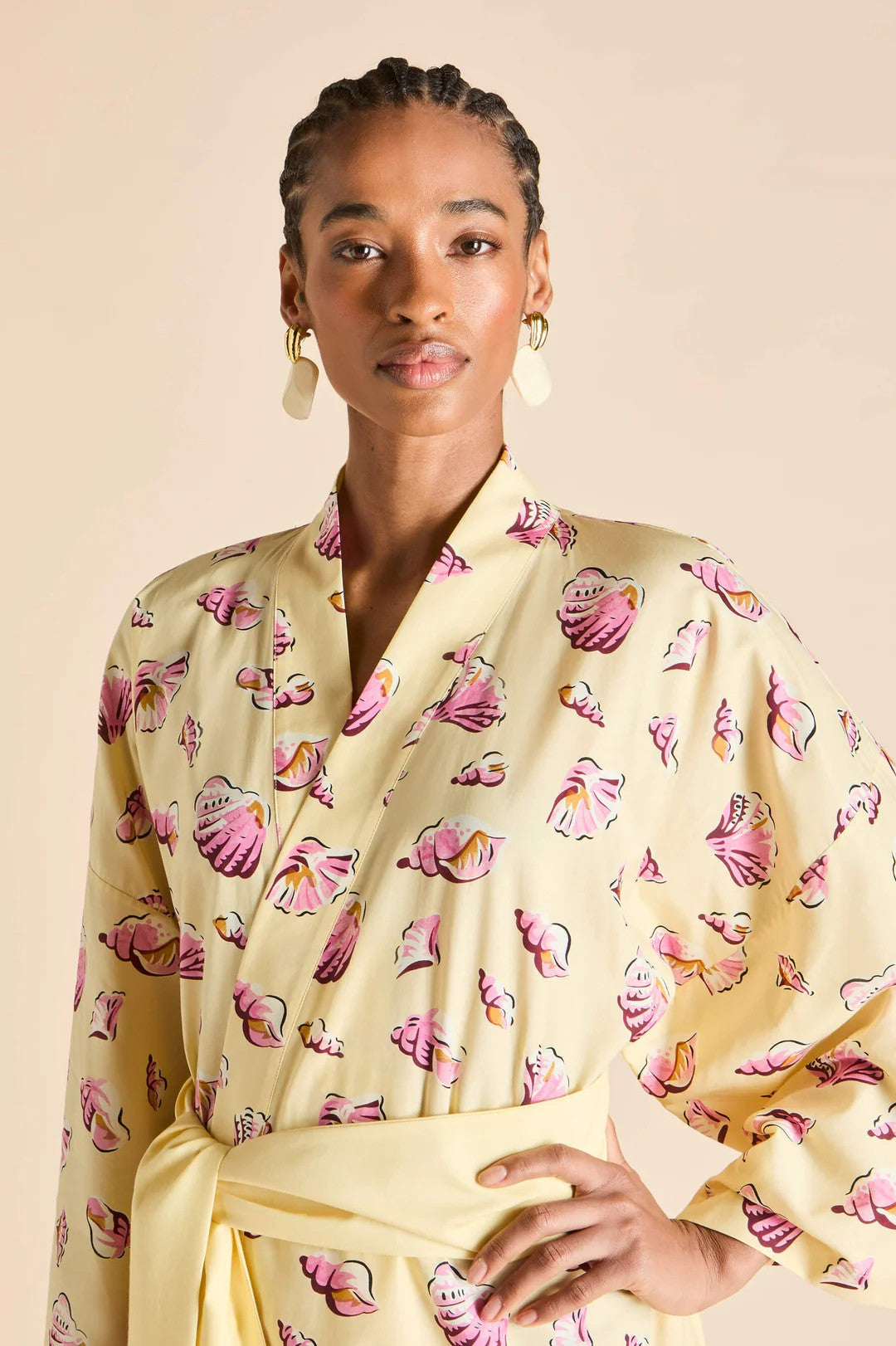 Amaya Helios Yellow Seashell Robe - 4