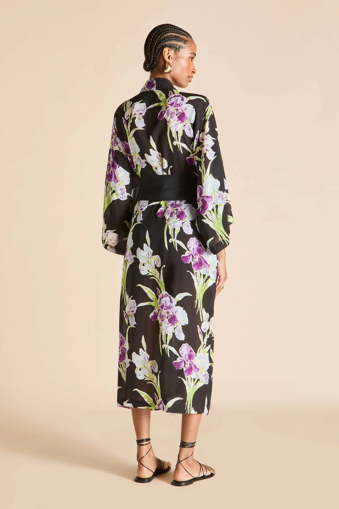 Amaya Seaholly Black Floral Robe - 4