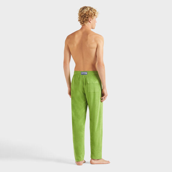 Men Terry Pants Solid - Green - 2