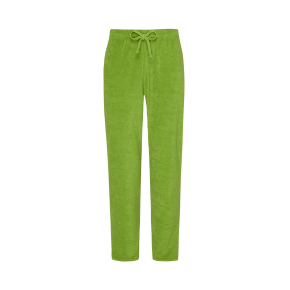 Men Terry Pants Solid - Green - 4