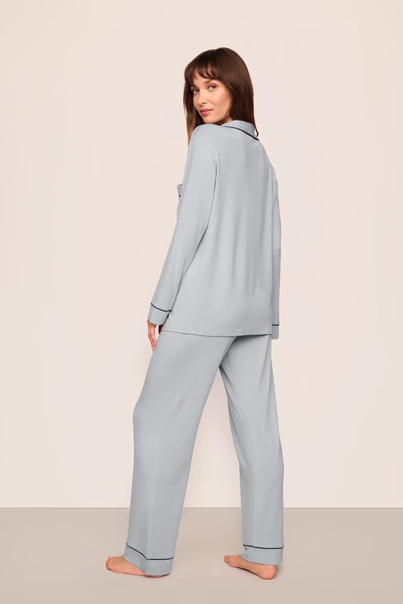 Gisele TENCEL™ Modal Long PJ Set - Gray - 2