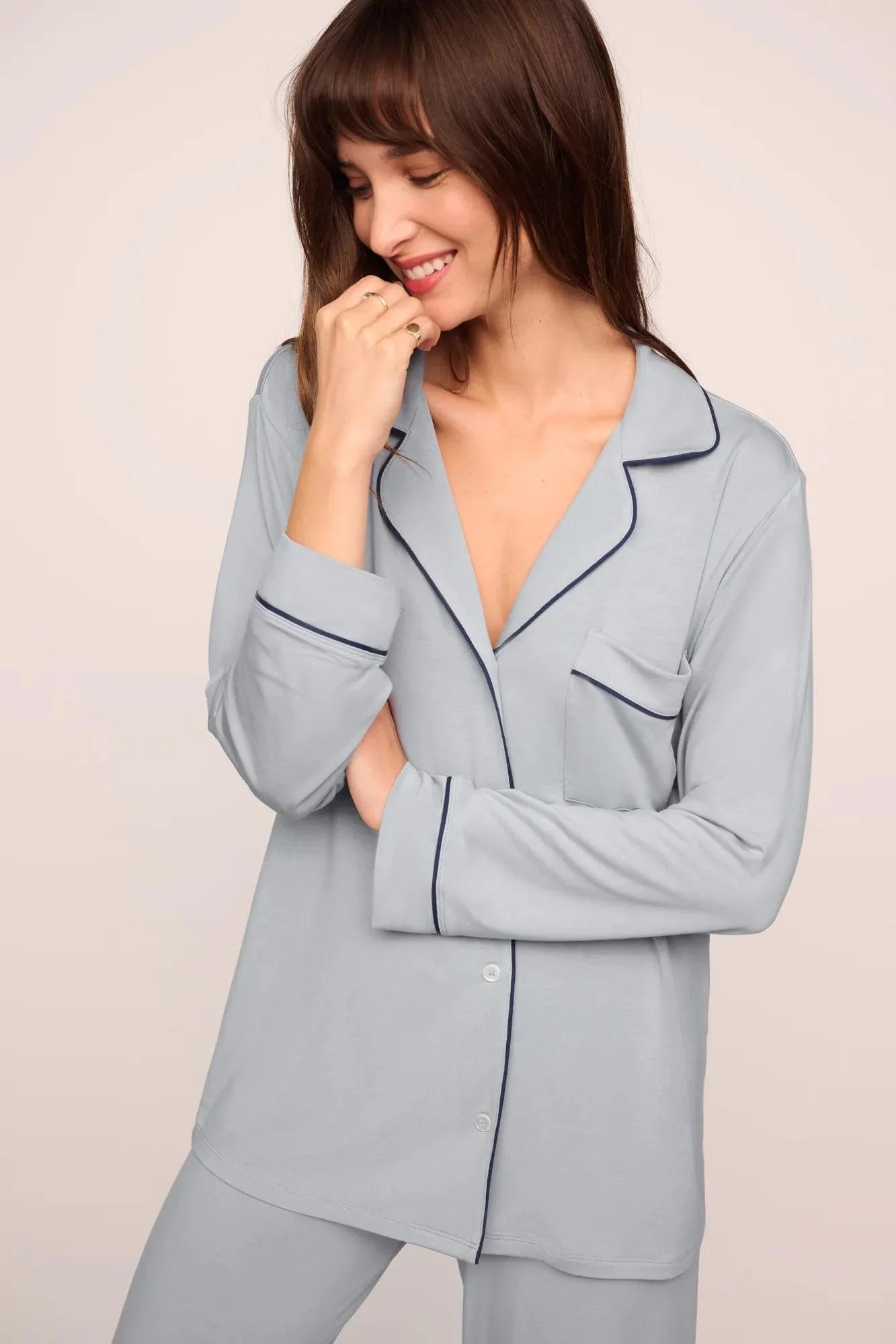 Gisele TENCEL™ Modal Long PJ Set - Gray - 3