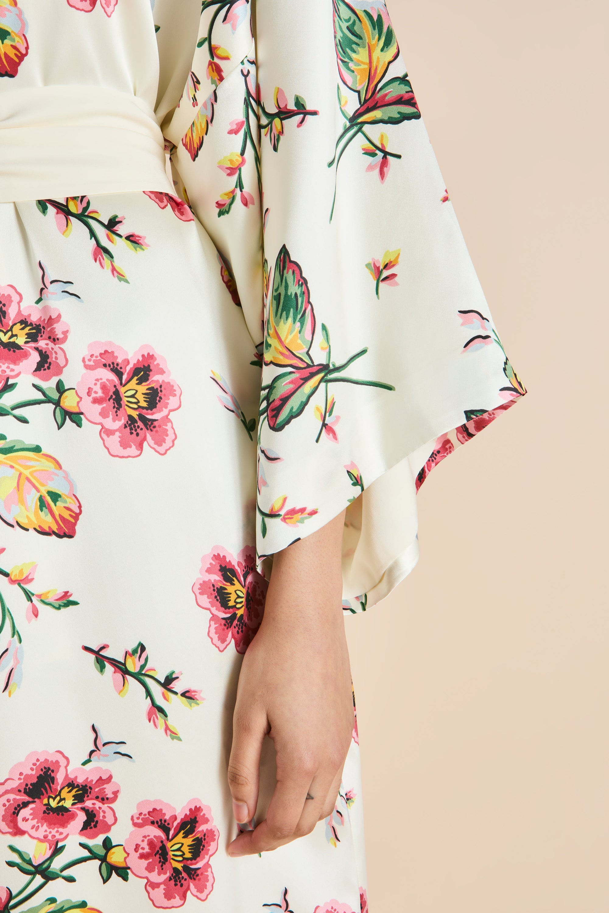 Queenie Maugham Ladies Woven Long Robe - 2
