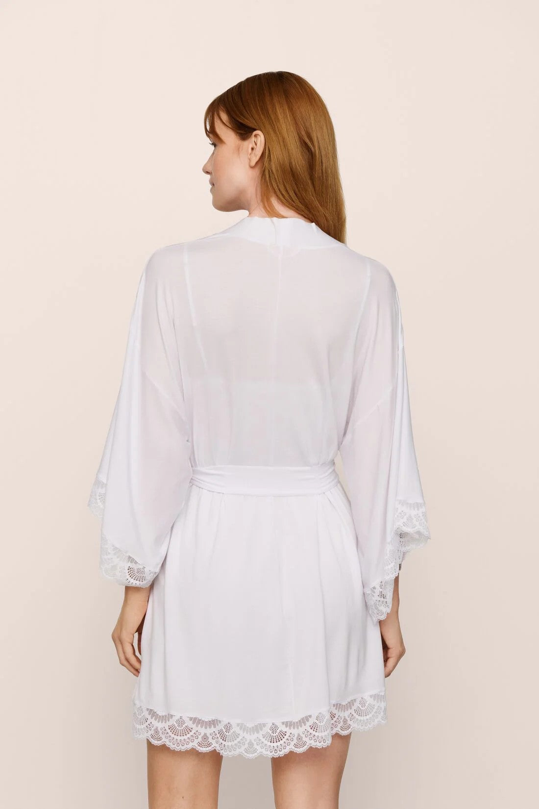 Mariana TENCEL™ Modal Robe with Chemise - White - 3