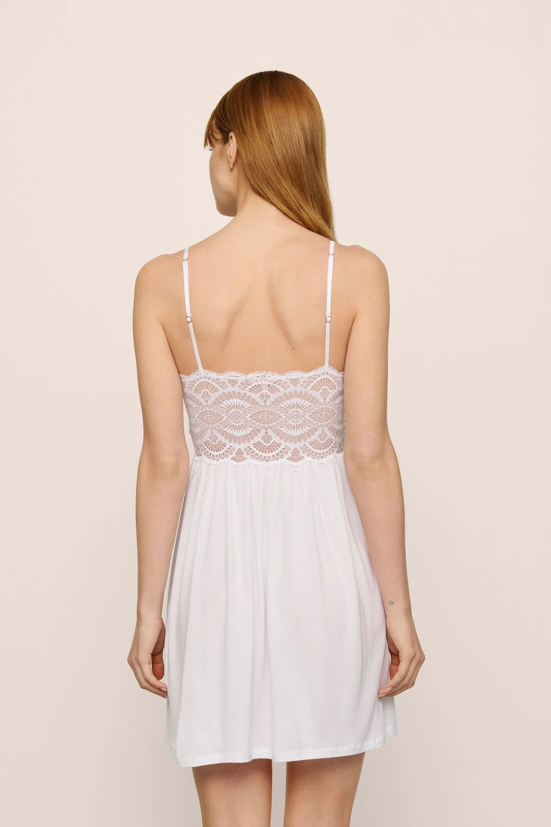 Mariana TENCEL™ Modal Robe with Chemise - White - 5
