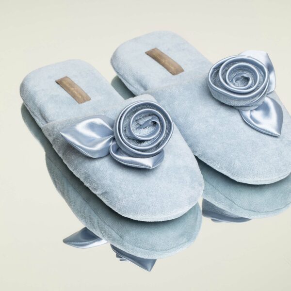 Roses slipper - Light Blue - 1