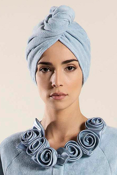 Sponge turban - Light Blue - 1