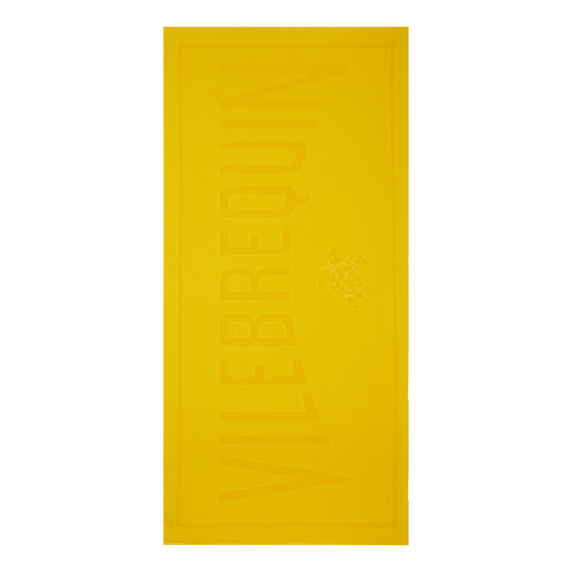 Solid Organic Cotton Beach Towel - Yellow - 2