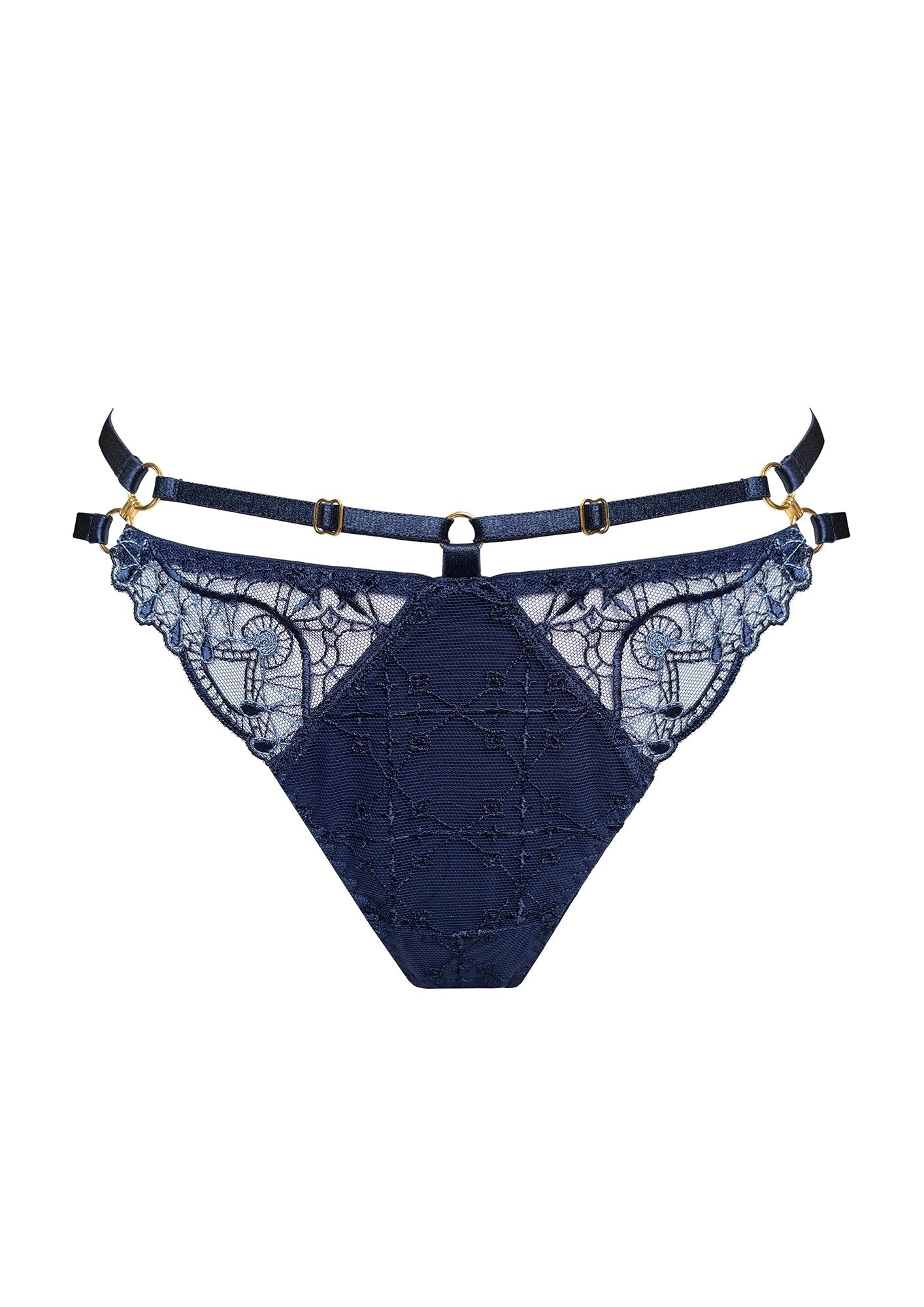 Mari Open Back Brief Navy - Navy - 2