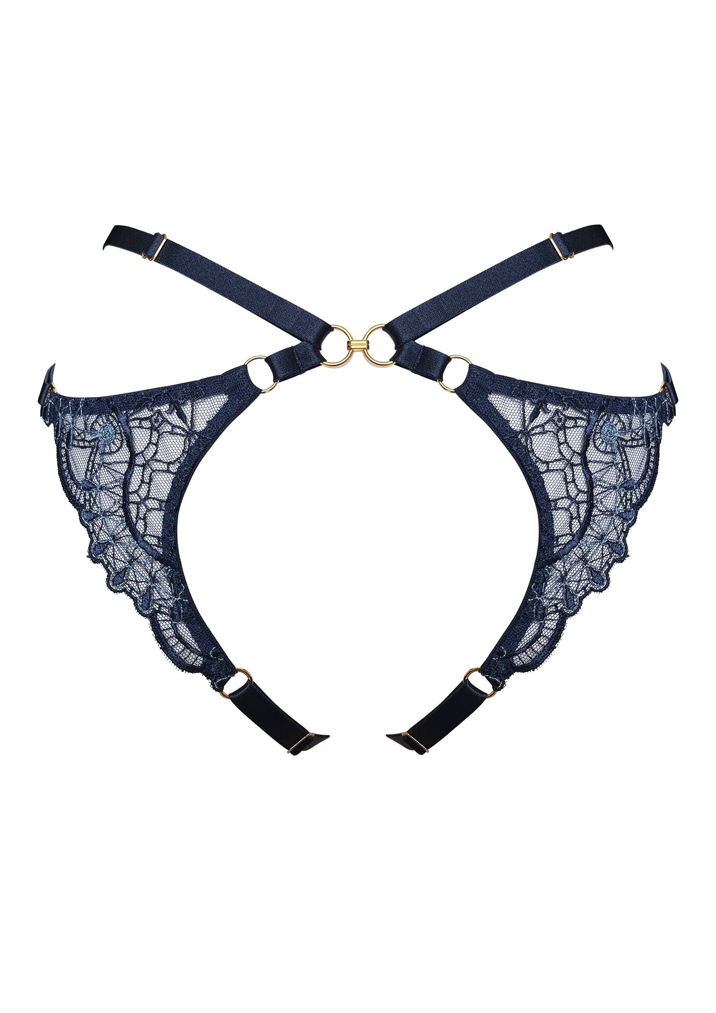 Mari Open Back Brief Navy - Navy - 3