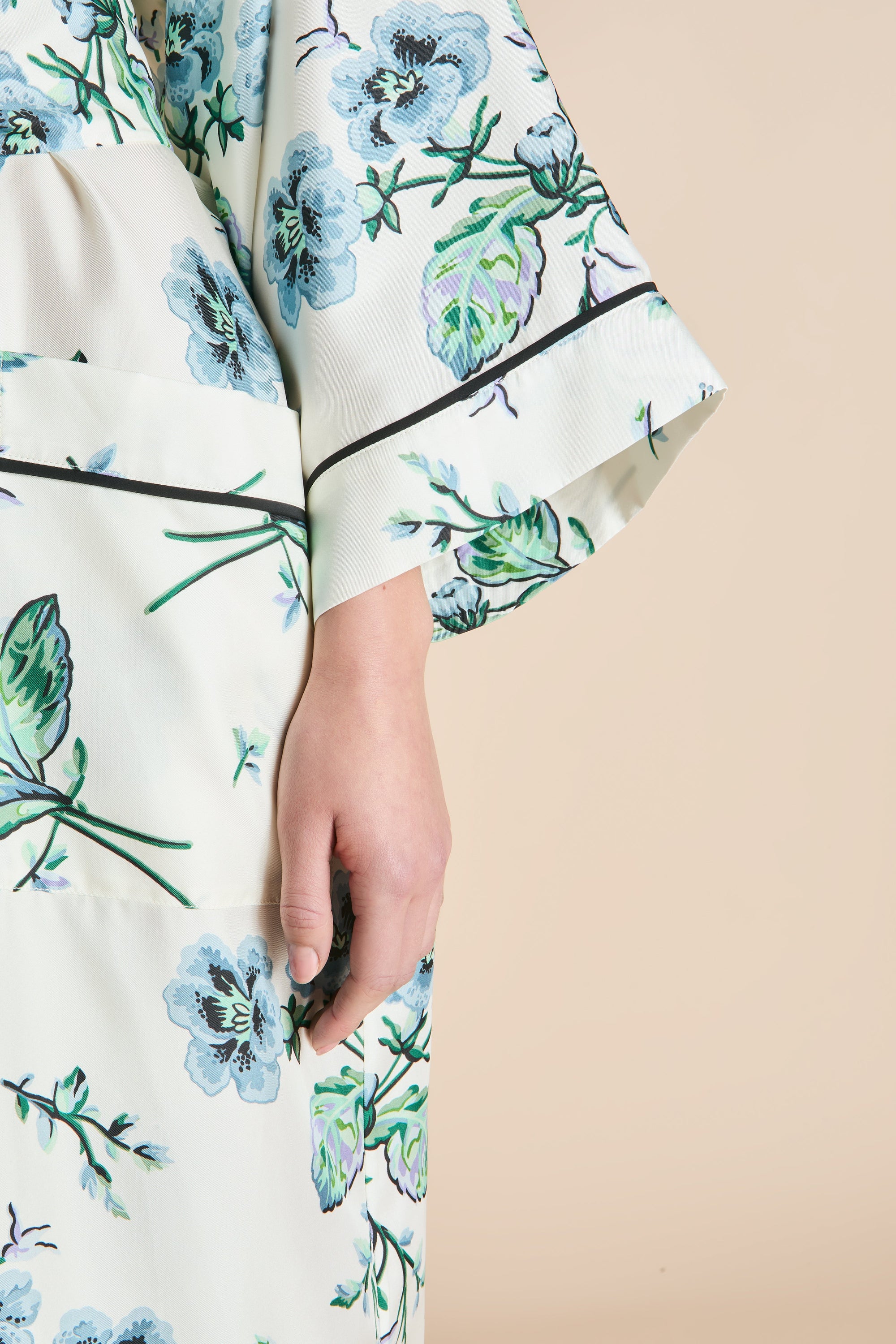 Sabine Caldwell Ladies Woven Long Robe - 3