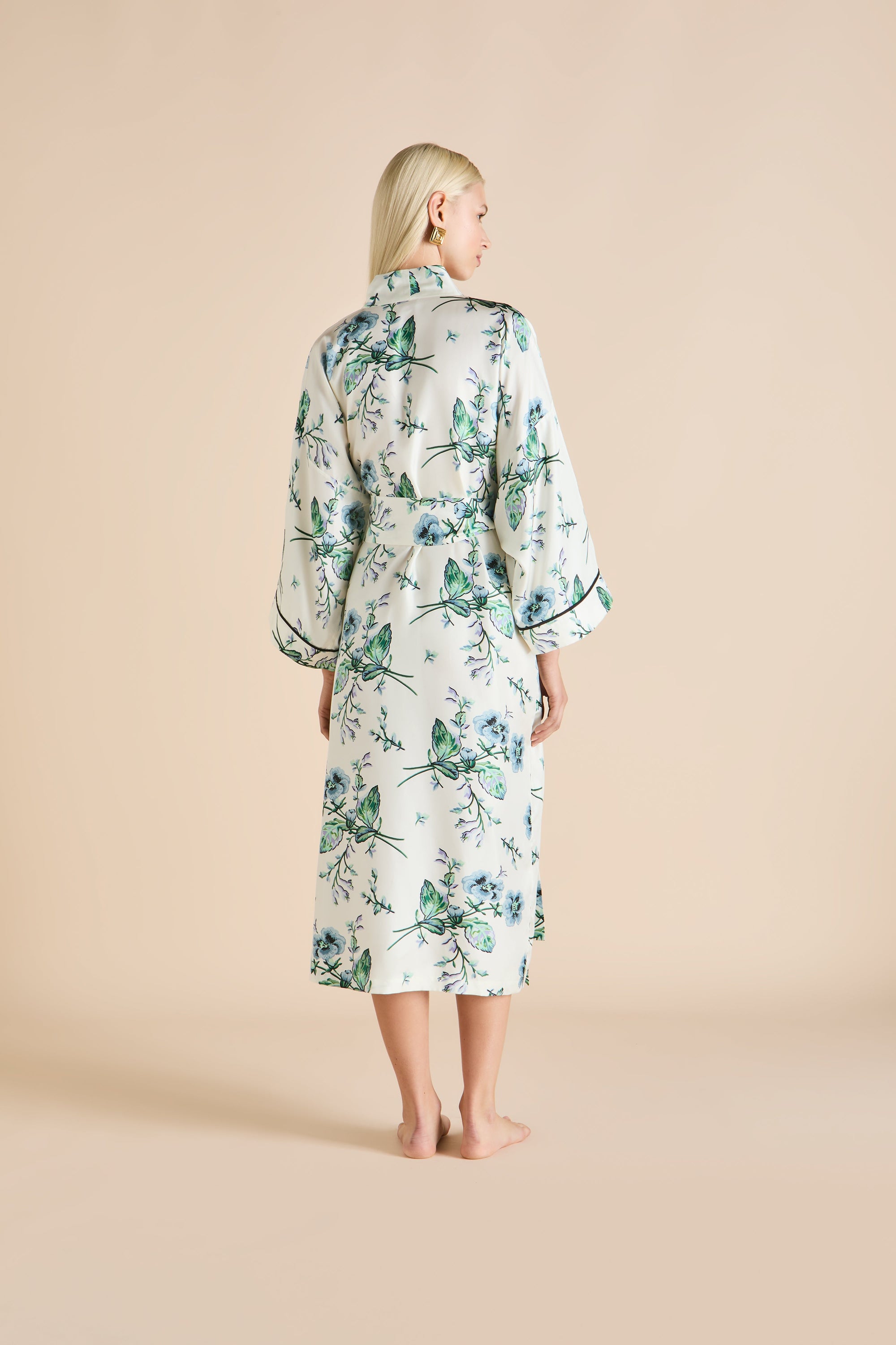 Sabine Caldwell Ladies Woven Long Robe - 4