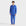 Men Terry Long-sleeves Hooded T-shirt - Blue - 1