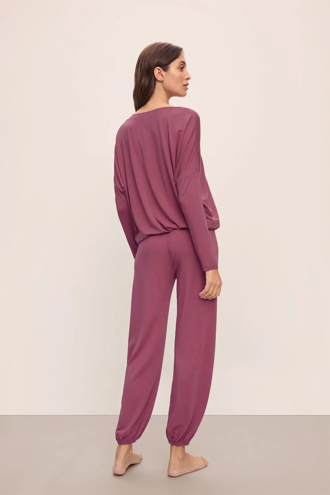 Gisele TENCEL™ Modal Slouchy PJ Set - Dark Rose - 2