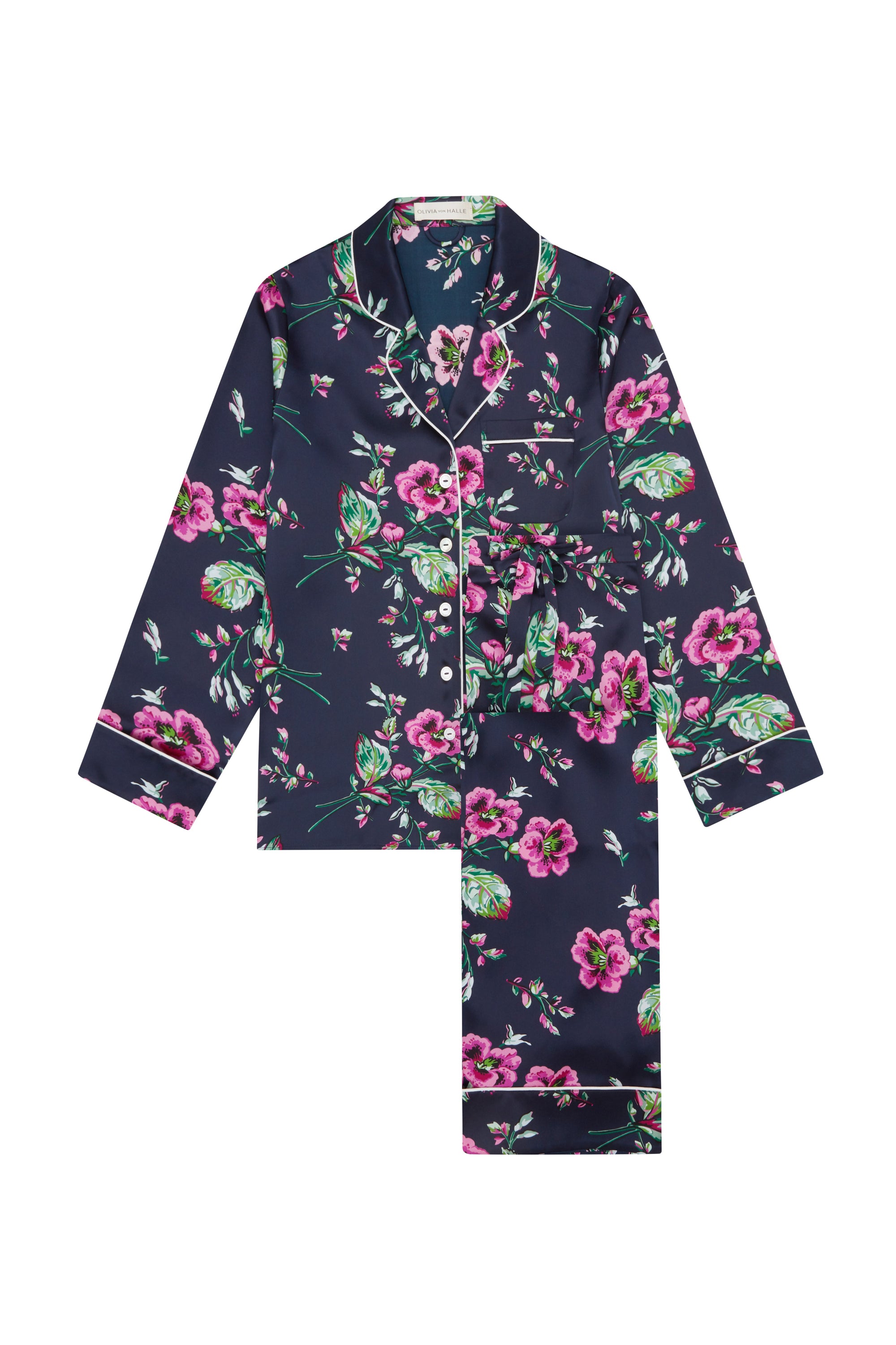 Lila Madison Ladies Woven Long Pyjama Set  - 6