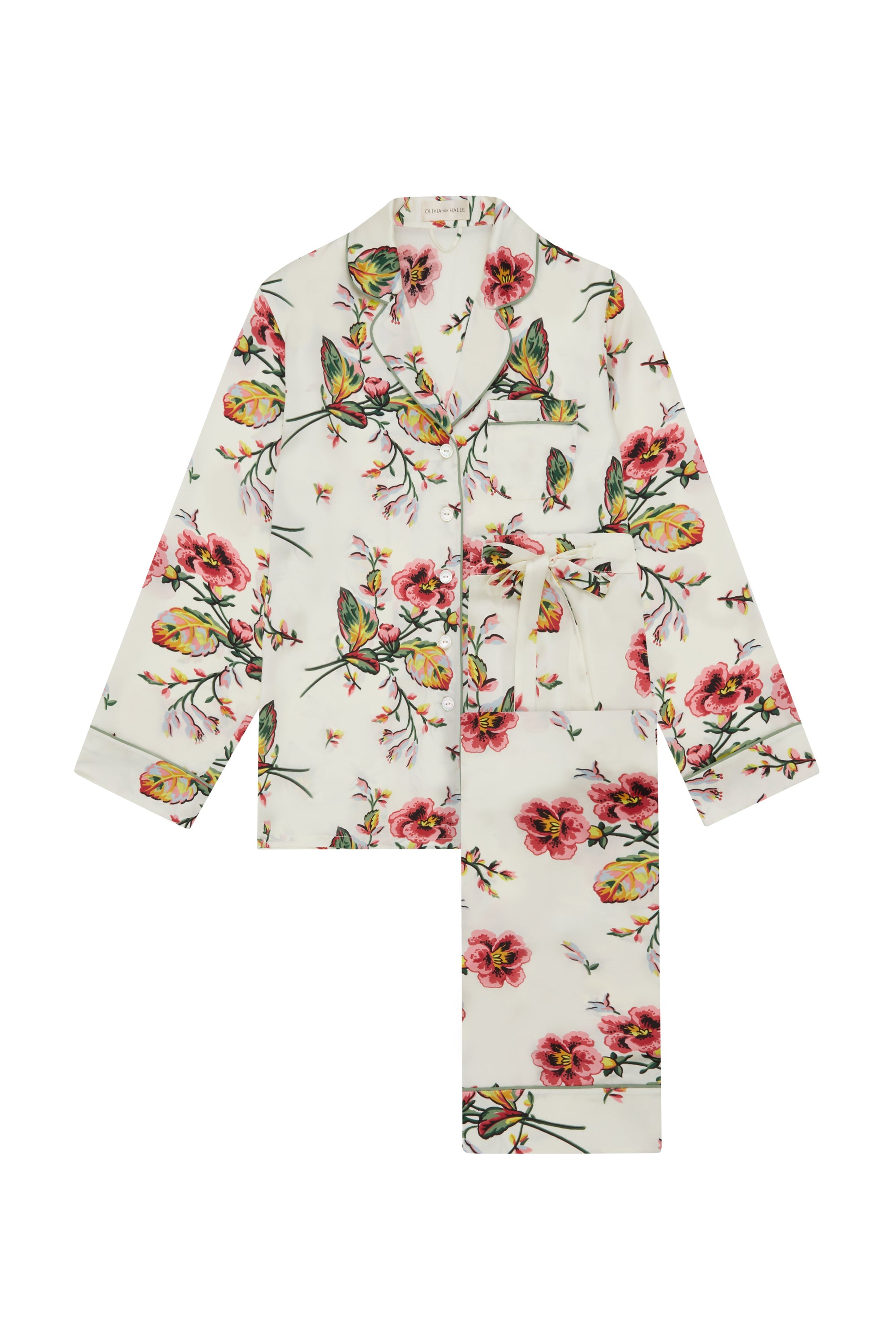Lila Maugham Ladies Woven Long Pyjama Set  - 6
